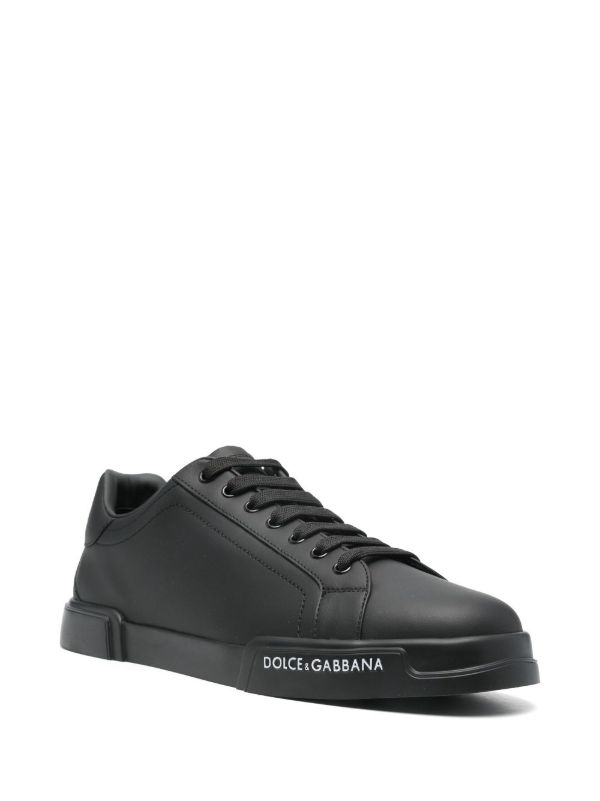 Dolce & Gabbana Black Portofino Sneakers | Browns Low-Tops
