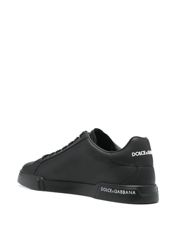 Dolce & Gabbana Black Portofino Sneakers | Browns Low-Tops