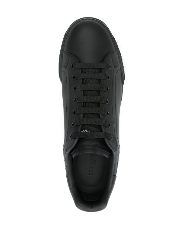 Dolce & Gabbana Black Portofino Sneakers | Browns Low-Tops