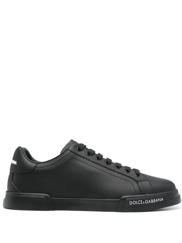 Dolce & Gabbana Black Portofino Sneakers | Browns Low-Tops