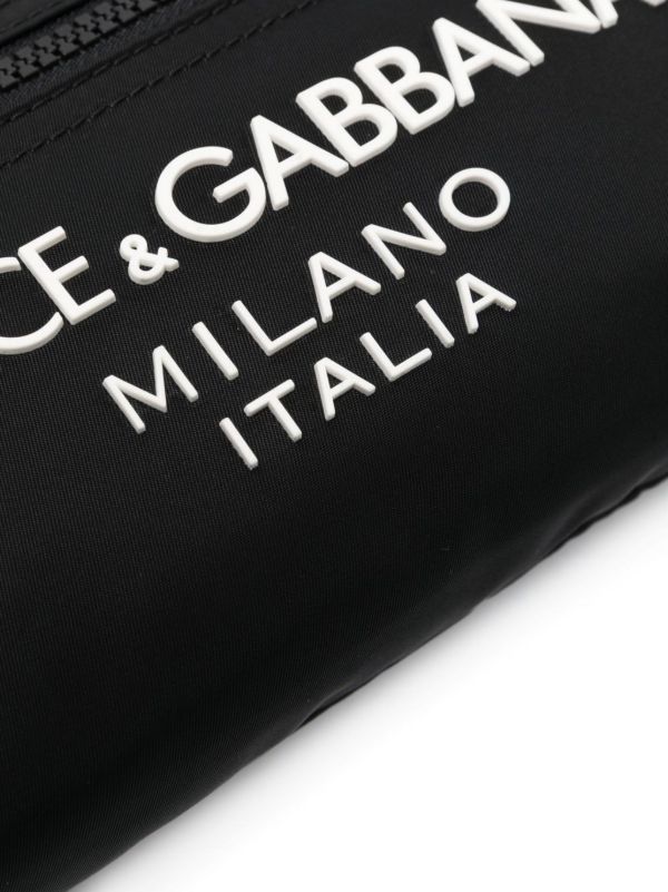 Dolce & Gabbana Black Raised Logo Belt Bag | Browns Belt Bags