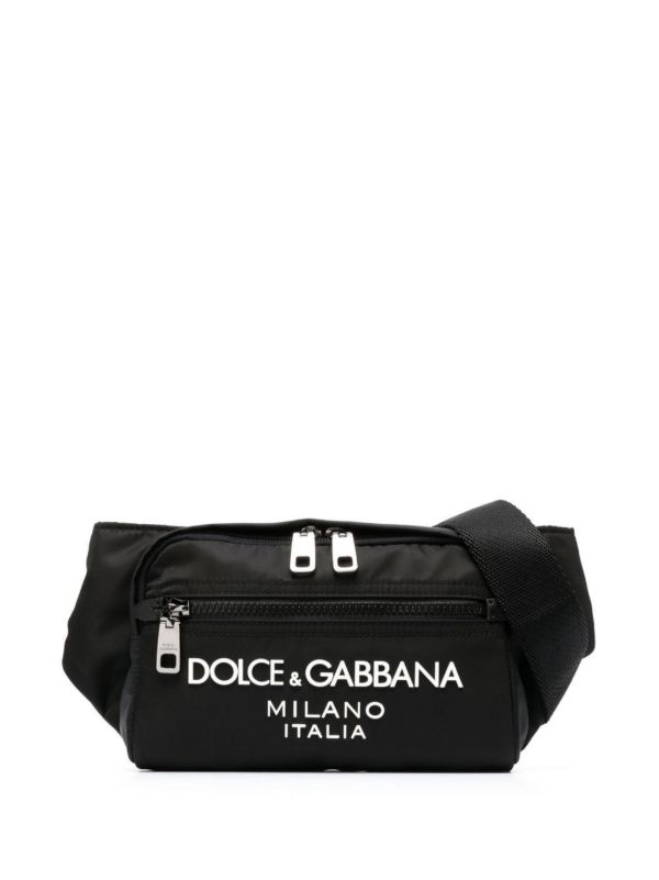 Dolce & Gabbana Black Raised Logo Belt Bag | Browns Belt Bags