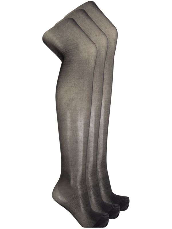 Dolce & Gabbana Black Semi-Sheer Tights Set | Browns Pantyhose & Stockings