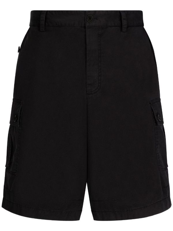 Dolce & Gabbana Black Stretch Cotton Cargo Shorts | Browns Cargo Shorts