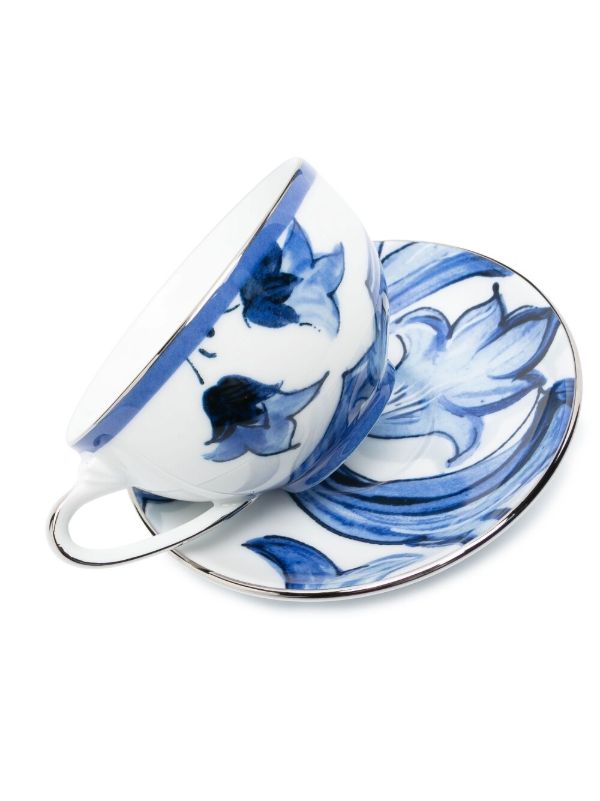 Dolce & Gabbana Blu Mediterraneo Porcelain Tea Set | Browns Cups & Tea Sets