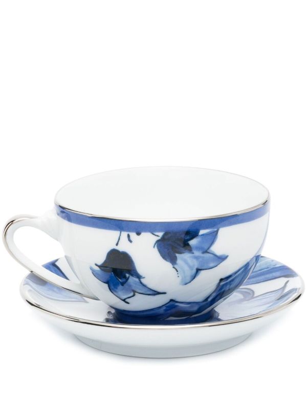 Dolce & Gabbana Blu Mediterraneo porcelain tea set | Browns Cups & Tea Sets