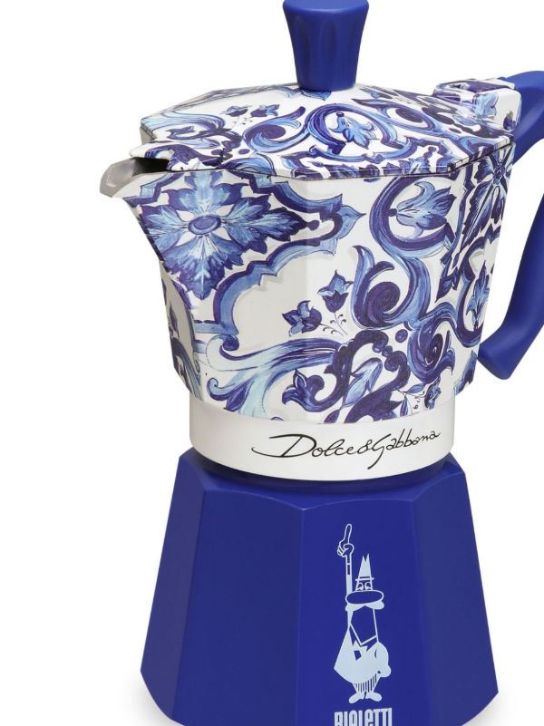 Dolce & Gabbana Blue X Bialetti Moka Express Large Coffee Pot | Browns Kitchen Accessories