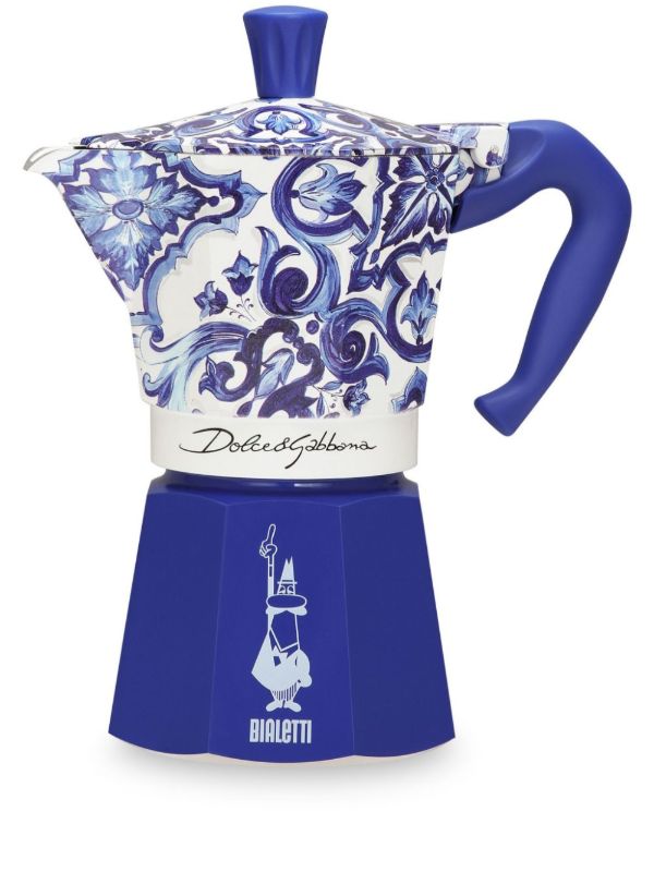 Dolce & Gabbana Blue x Bialetti Moka Express Large Coffee Pot | Browns Kitchen Accessories