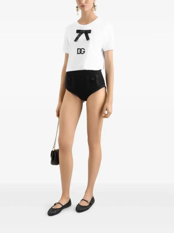 Dolce & Gabbana Bow-detail T-shirt | Browns T-Shirts & Jersey Shirts