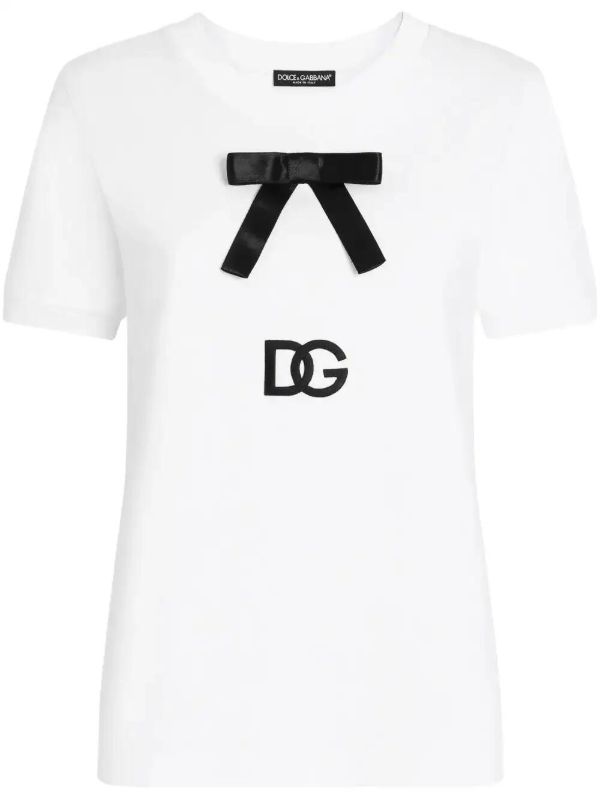 Dolce & Gabbana bow-detail T-shirt | Browns T-Shirts & Jersey Shirts
