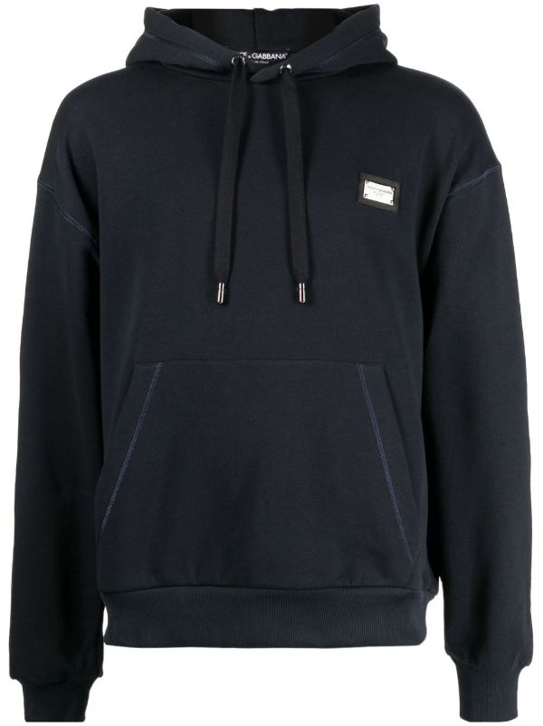 Dolce & Gabbana Branded Tag Jersey Hoodie | Browns Hoodies