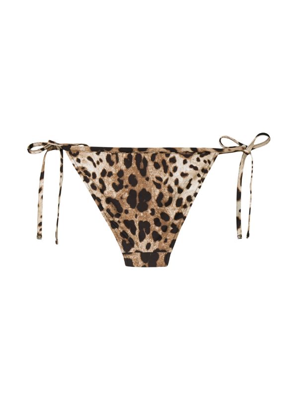 Dolce & Gabbana Brown Leopard Print Bikini Bottoms | Browns Bikinis