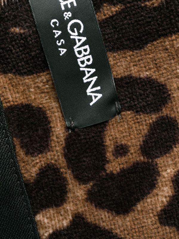 Dolce & Gabbana Brown Leopard Print Robe | Browns Dressing Gowns & Robes