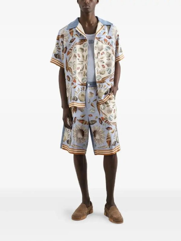 Dolce & Gabbana Cotton-silk Bermuda Shorts | Browns Bermuda Shorts