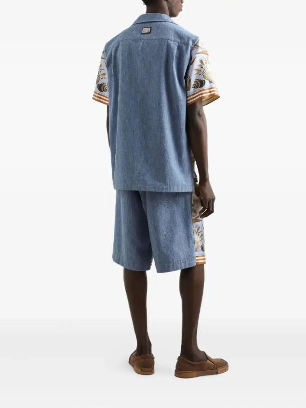 Dolce & Gabbana Cotton-silk Bermuda Shorts | Browns Bermuda Shorts