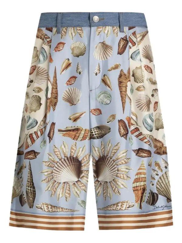 Dolce & Gabbana cotton-silk bermuda shorts | Browns Bermuda Shorts