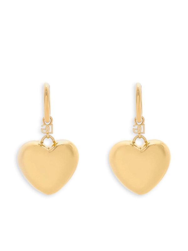 Dolce & Gabbana DG Logo Heart Drop Earrings | Browns Earrings