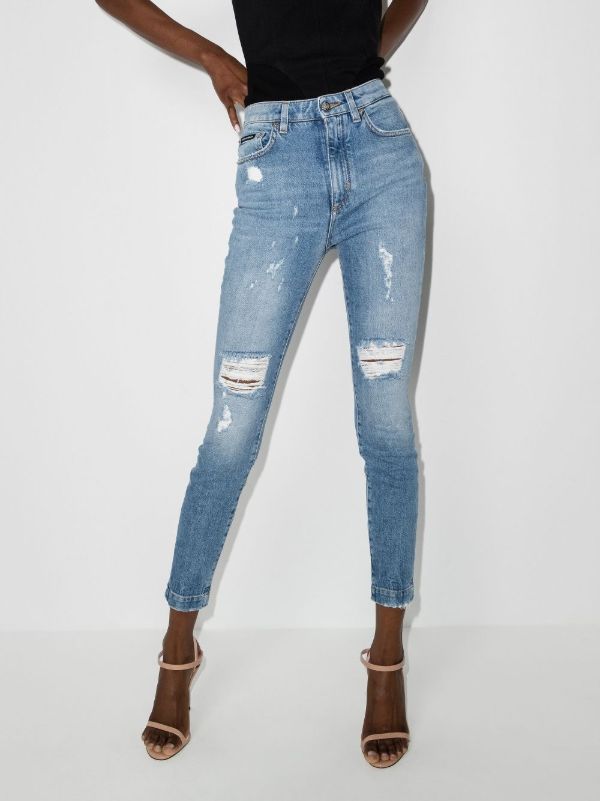 Dolce & Gabbana Distressed Skinny Jeans | Browns Skinny Jeans