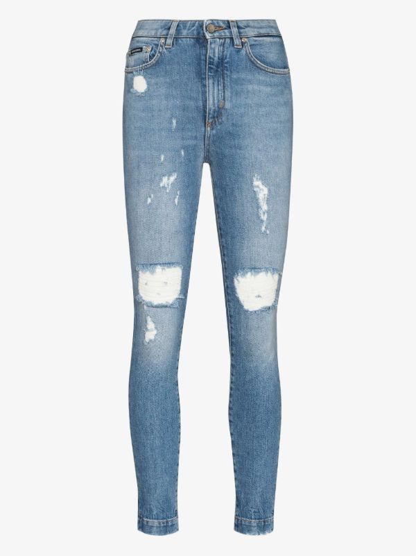 Dolce & Gabbana distressed skinny jeans | Browns Skinny Jeans
