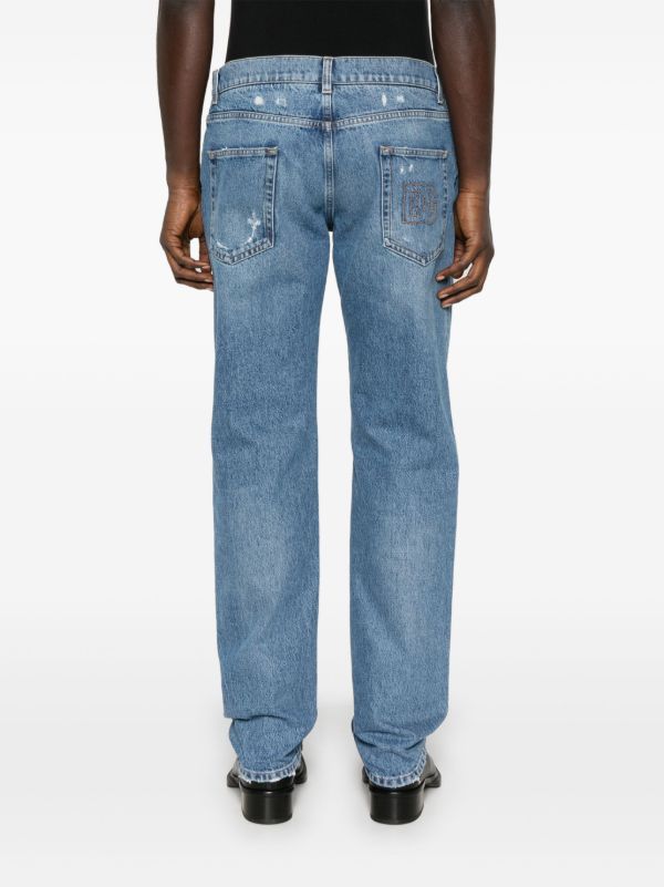 Dolce & Gabbana Distressed Straight Jeans | Browns Regular & Straight-Leg Jeans