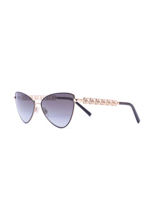 Dolce & Gabbana Eyewear Black Cat Eye Sunglasses | Browns Sunglasses