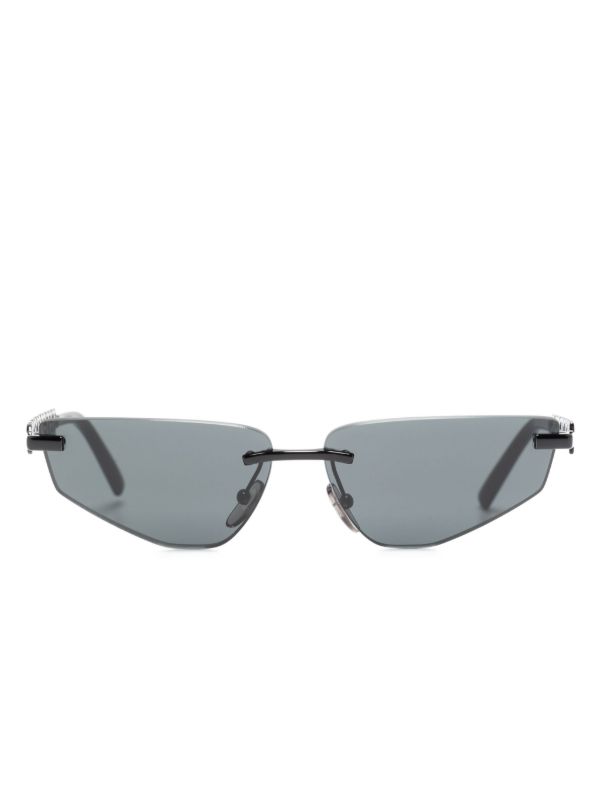 Dolce & Gabbana Eyewear Black DG Essentials Geometric-Frame Sunglasses | Browns Sunglasses