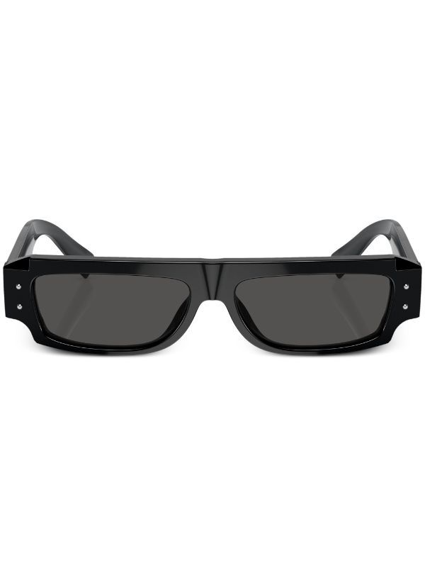Dolce & Gabbana Eyewear Black Rectangular-Frame Tinted Sunglasses | Browns Sunglasses