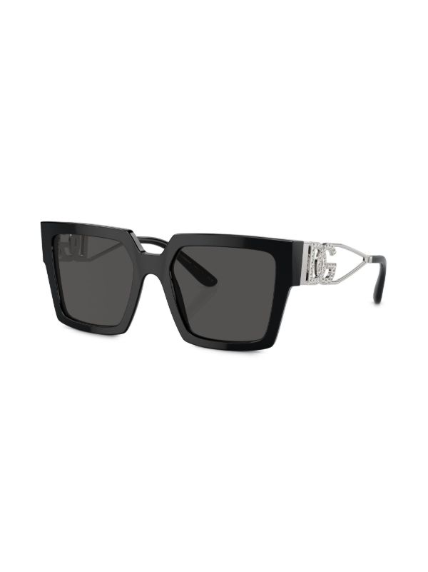 Dolce & Gabbana Eyewear Black Square-Frame Sunglasses | Browns Sunglasses