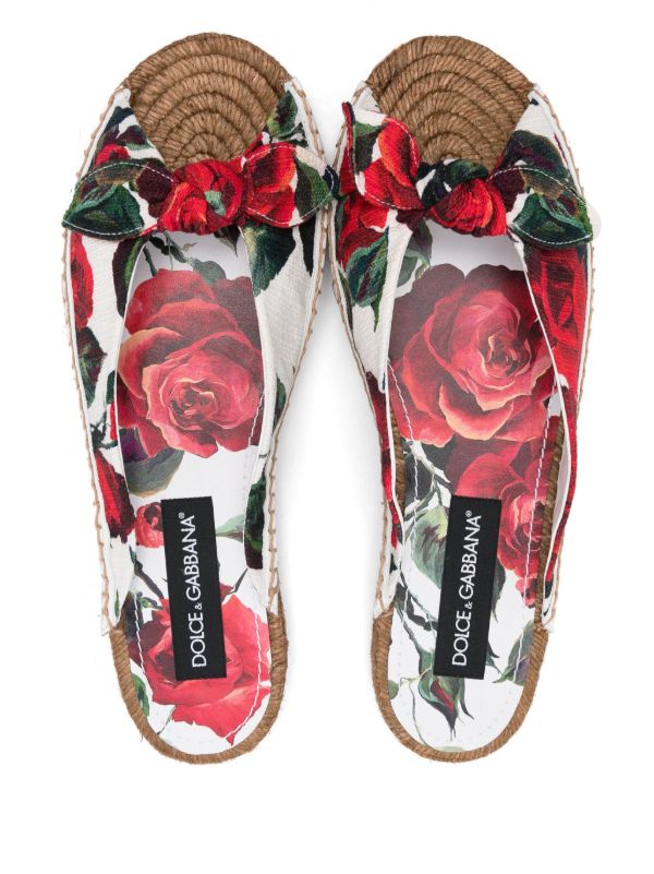 Dolce & Gabbana Floral-Print Espadrilles | Browns Espadrilles