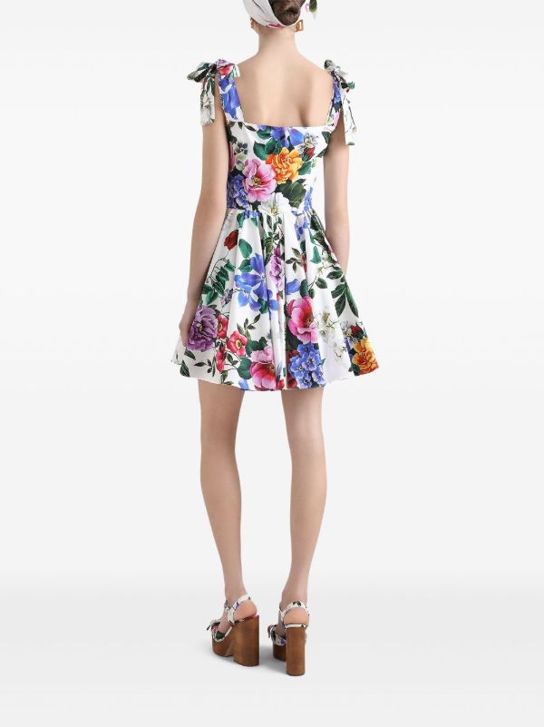 Dolce & Gabbana Floral-Print Mini Dress | Browns Cocktail & Party Dresses