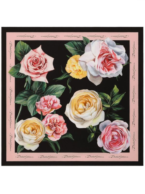 Dolce & Gabbana Floral-Print Scarf | Browns Scarves