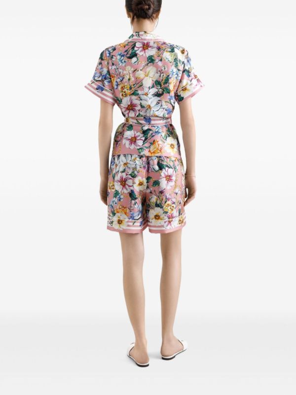 Dolce & Gabbana Floral-Print Shorts | Browns Knee-Length Shorts