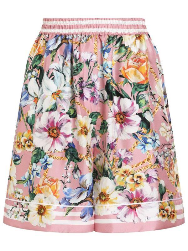 Dolce & Gabbana Floral-Print Shorts | Browns Knee-Length Shorts
