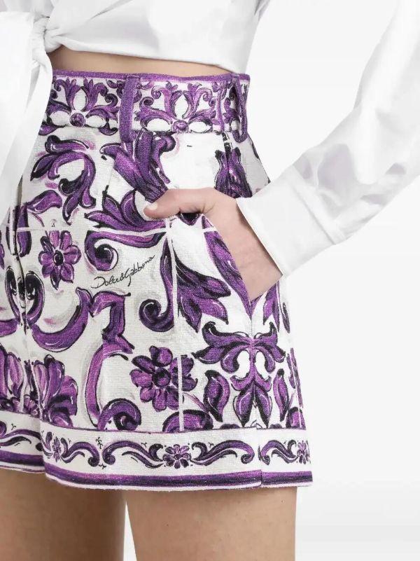 Dolce & Gabbana Graphic-print Shorts | Browns Short & Mini Shorts