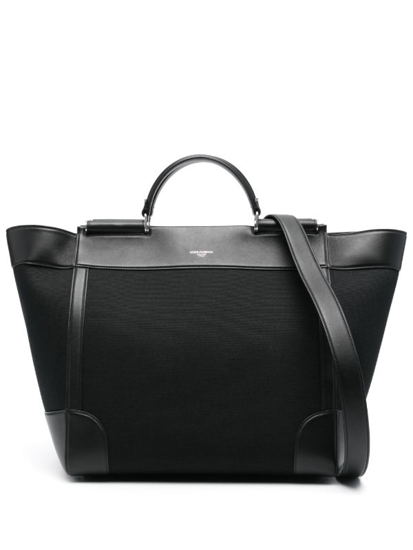 Dolce & Gabbana leather-trim tote bag | Browns Tote Bags