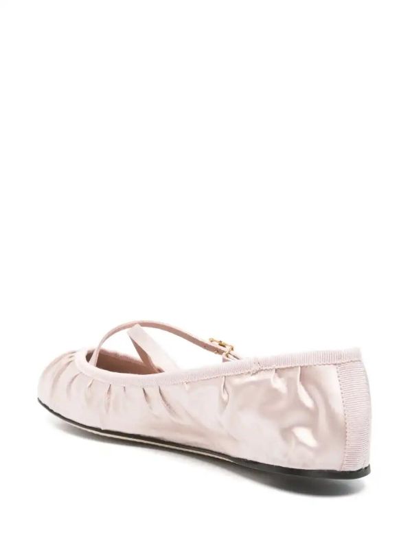 Dolce & Gabbana Logo-buckle Ballet Flats | Browns Ballerina Shoes
