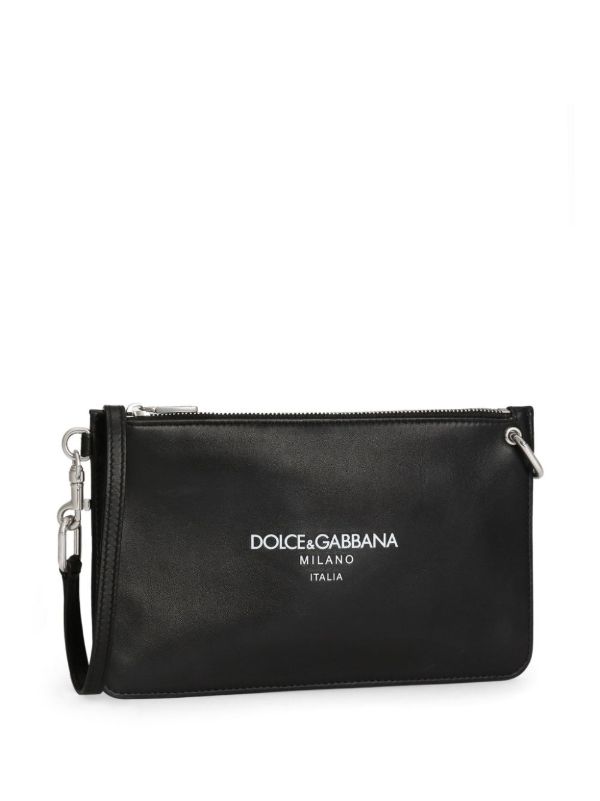 Dolce & Gabbana Logo-Lettering Clutch Bag | Browns Clutch Bags