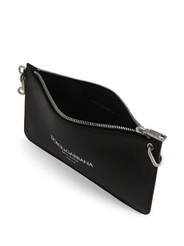 Dolce & Gabbana Logo-Lettering Clutch Bag | Browns Clutch Bags