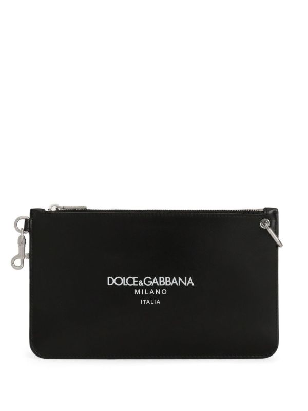 Dolce & Gabbana Logo-Lettering Clutch Bag | Browns Clutch Bags