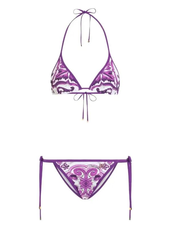 Dolce & Gabbana Majolica-print Bikini Set | Browns Bikinis