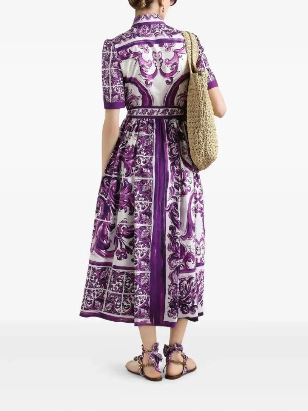 Dolce & Gabbana Majolica-print Shirt Dress | Browns Day Dresses