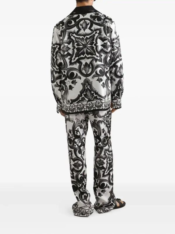 Dolce & Gabbana Majolica-print Trousers | Browns Loose Fit Pants