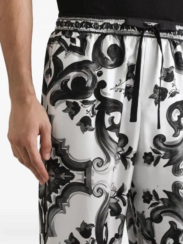 Dolce & Gabbana Majolica-print Trousers | Browns Loose Fit Pants