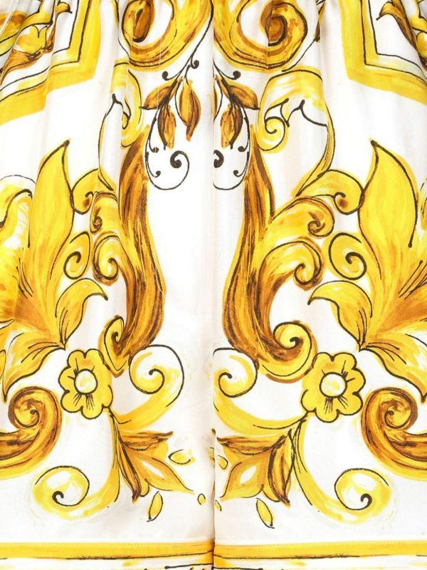 Dolce & Gabbana Majolica-Print Wide-Leg Shorts | Browns Short & Mini Shorts