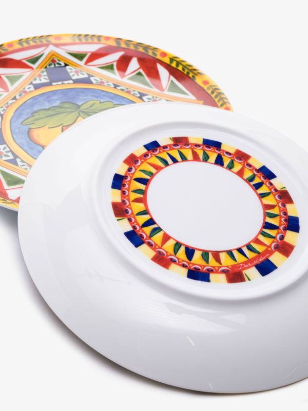 Dolce & Gabbana Multicolour Dinner Plate Set | Browns Decorative Trays & Plates