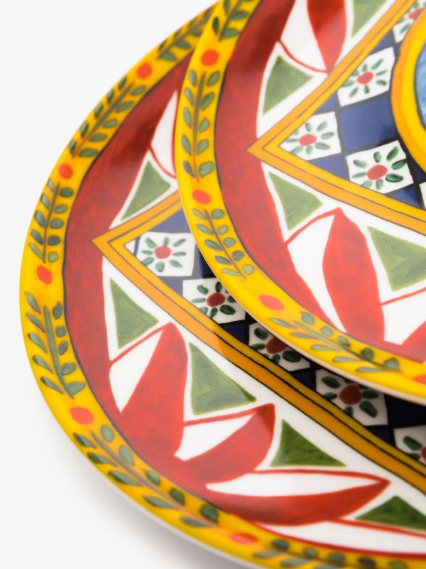 Dolce & Gabbana Multicolour Dinner Plate Set | Browns Decorative Trays & Plates
