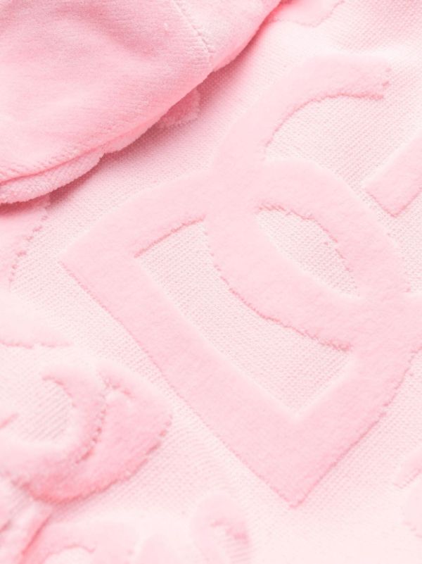 Dolce & Gabbana Pink DG Terry Cotton Robe | Browns Dressing Gowns & Robes
