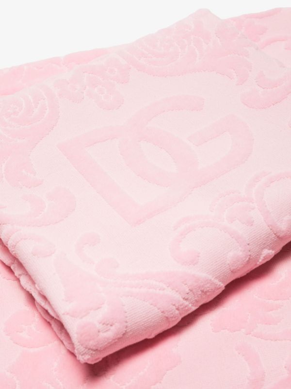 Dolce & Gabbana Pink Logo Jacquard Towel Set | Browns Towels