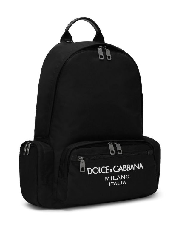 Dolce & Gabbana Rubberised-Logo Backpack | Browns Backpacks