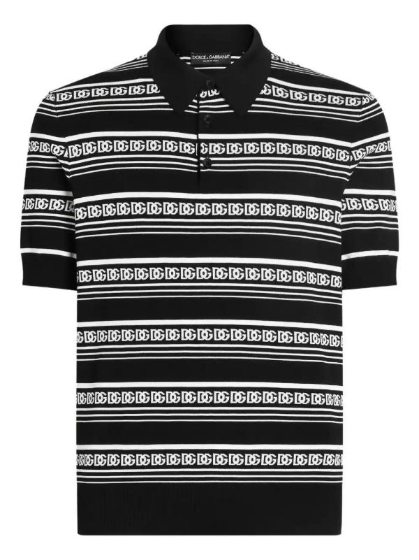 Dolce & Gabbana silk polo shirt | Browns Polo Shirts